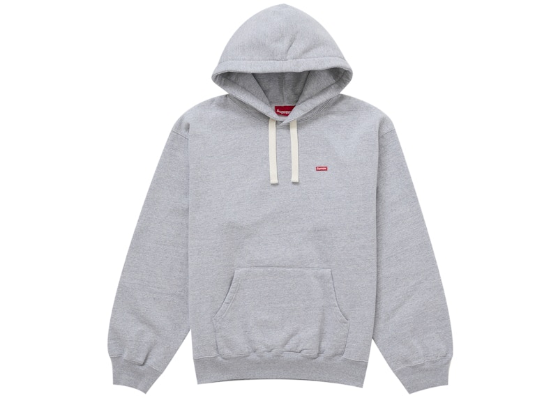 Supreme Small Box Drawcord Hooded Sweatshirt (SS26) Heather Grey