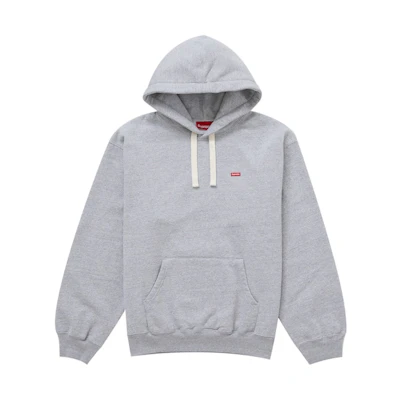 Supreme Small Box Drawcord Hooded Sweatshirt (SS26) Heather Grey