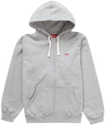 Supreme Small Box Drawcord Zip Up Hooded Sweatshirt Heather Grey Buy Supreme Small Box Drawcord Zip Up Hooded Sweatshirt Heather Grey