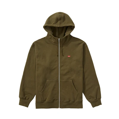 Supreme Small Box Facemask Zip Up Hooded Sweatshirt (FW21) Dark Olive