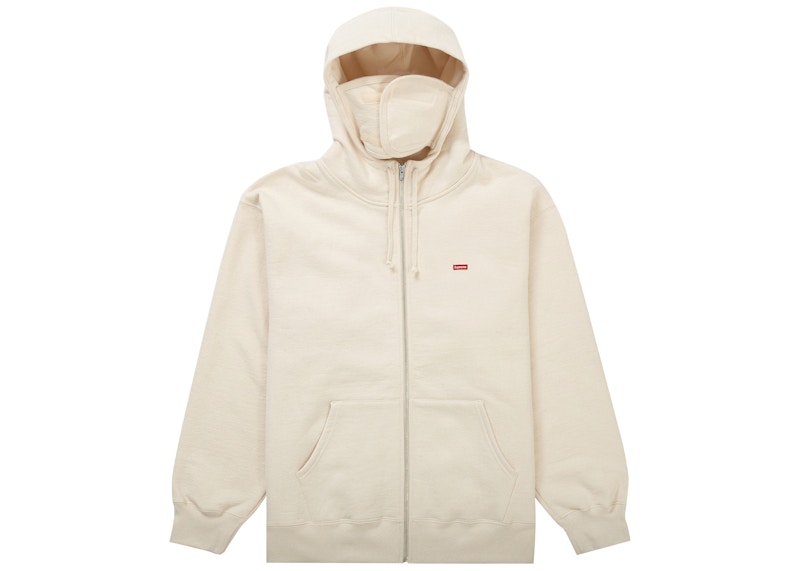 Order Supreme 小盒子口罩拉鍊連帽衛衣 (FW21) 自然色