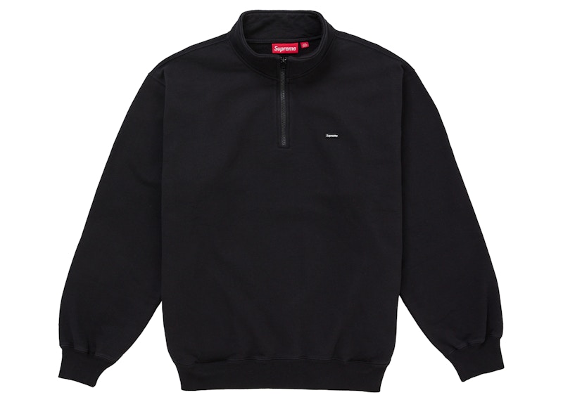 Supreme Small Box Half Zip Pullover (SS26) Black