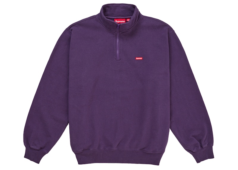 Supreme Small Box Half Zip Pullover (SS26) Purple