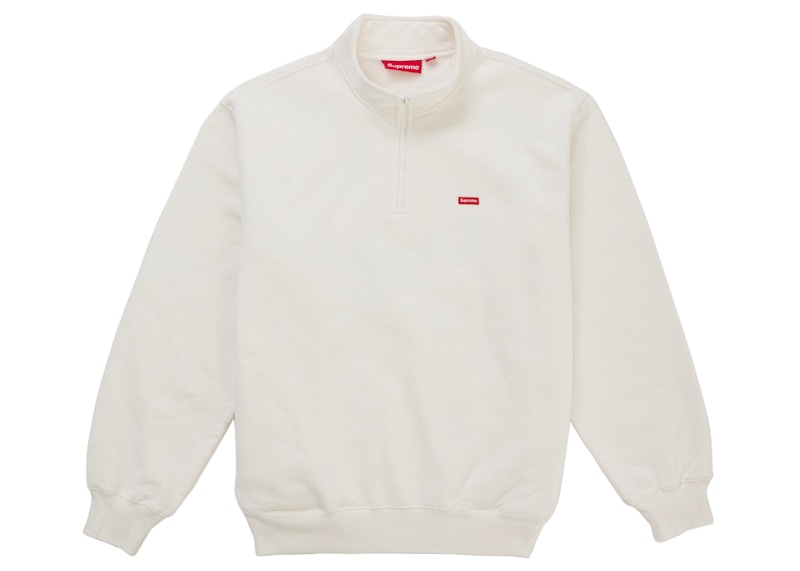 Supreme Small Box Half Zip Pullover (SS26) White