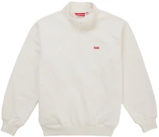 Supreme Small Box Half Zip Pullover (SS26) White Supreme Small Box Half Zip Pullover (SS26) White