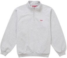 Supreme Small Box Half Zip Pullover Ash Grey Supreme Small Box Half Zip Pullover Ash Grey