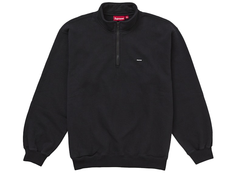 Supreme Small Box Half Zip Pullover Black