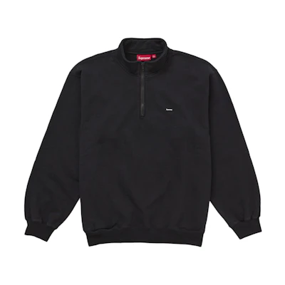 Supreme Small Box Half Zip Pullover Black