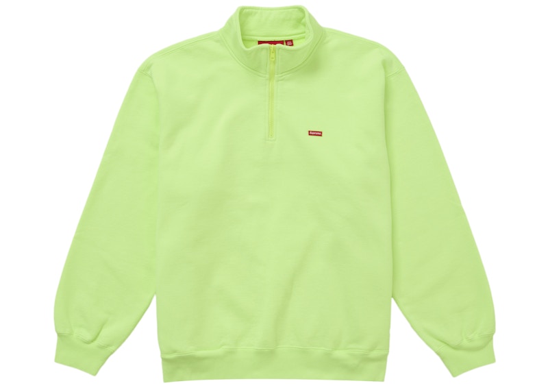 Supreme Small Box Half Zip Pullover Bright Green