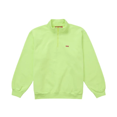 Supreme Small Box Half Zip Pullover Bright Green