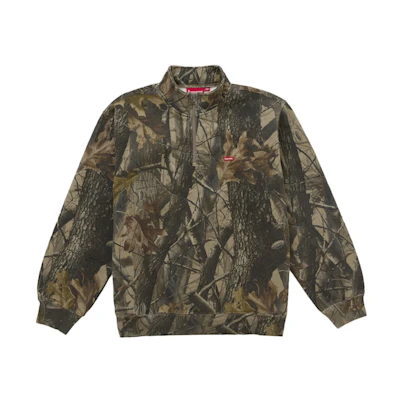 Supreme Small Box Half Zip Pullover Realtree Hardwoods Camo