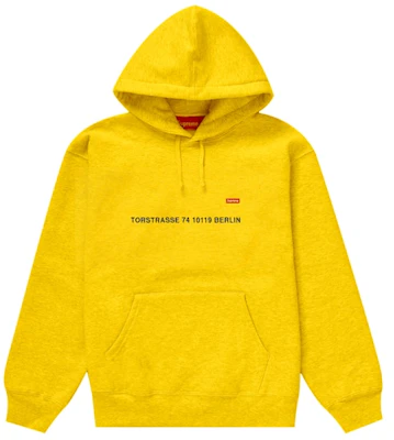 Buy Supreme Small Box Hooded Sweatshirt (Berlin Shop) Yellow Buy Supreme Small Box Hooded Sweatshirt (Berlin Shop) Yellow