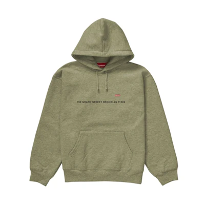Supreme Small Box Hooded Sweatshirt (Brooklyn Shop) Light Olive