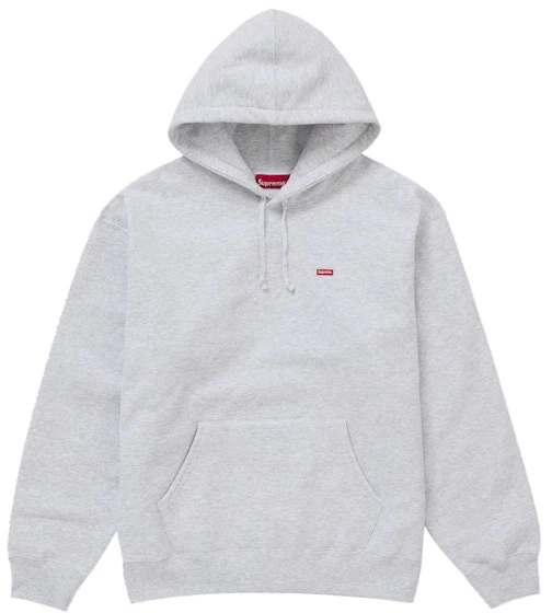 supreme-small-box-hooded-sweatshirt-fw-24-heather-grey