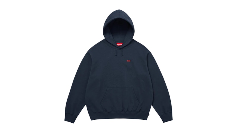 Supreme Small Box Hooded Sweatshirt (FW25) Navy