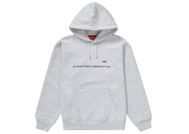 Supreme Small Box Hooded Sweatshirt (London Shop) Ash Grey