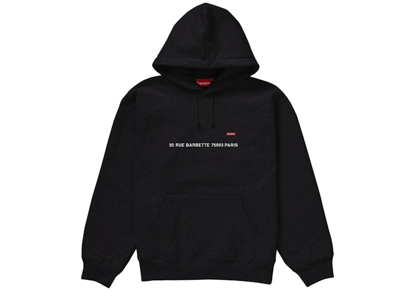 Buy Supreme Small Box Hooded Sweatshirt (Paris Shop) Black