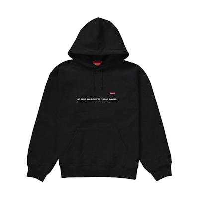 Supreme Small Box Hooded Sweatshirt (Paris Shop) Black