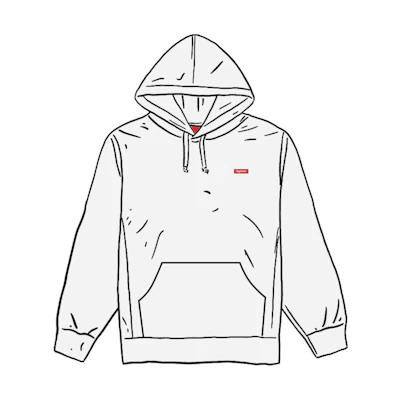 Supreme Small Box Hooded Sweatshirt (SS21) White