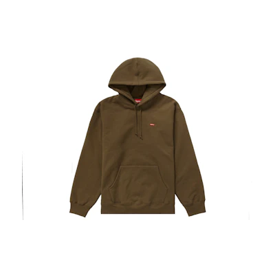 Supreme Small Box Hooded Sweatshirt (SS22) Olive Brown