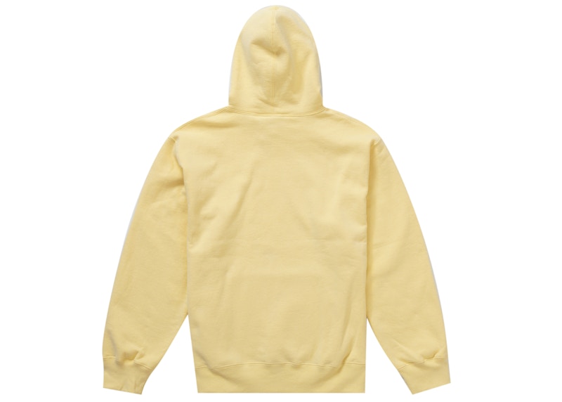 Order Supreme Small Box Hooded Sweatshirt (SS23) Light Yellow