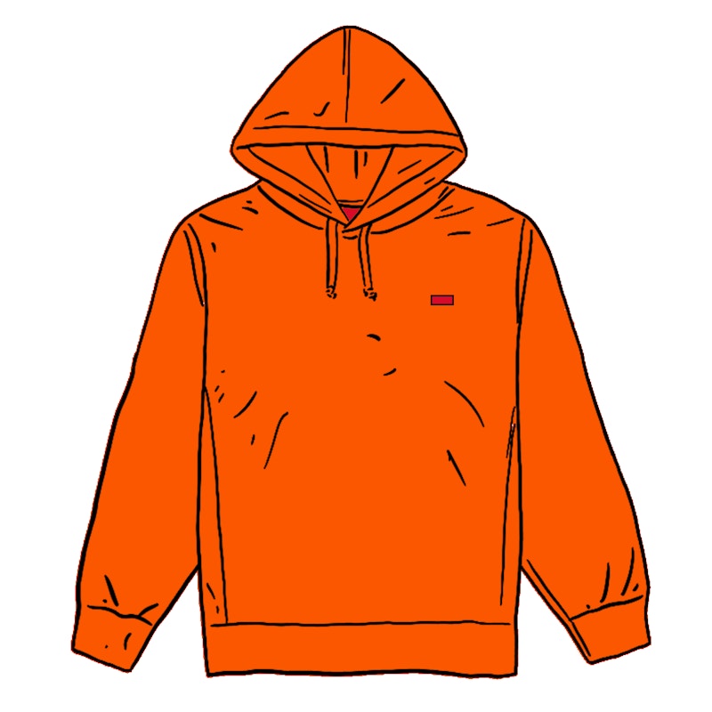 Orange Supreme Champion Outline Hoodie Supreme Champion Outline