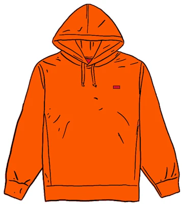 Sweatshirt Bertudung Kotak Kecil Supreme Warna Oranye Buy Sweatshirt Bertudung Kotak Kecil Supreme Warna Oranye