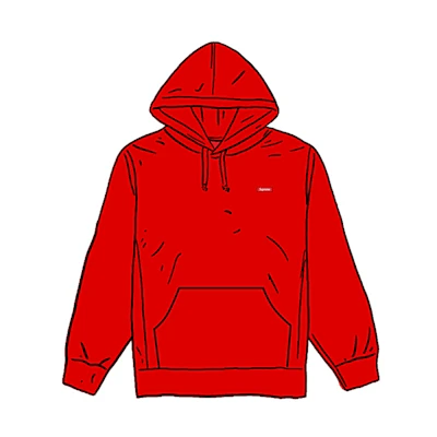 Supreme Small Box Hooded Sweatshirt Red
