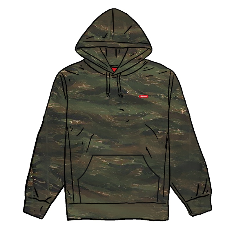 Supreme Small Box Hooded Sweatshirt Tigerstripe Camo