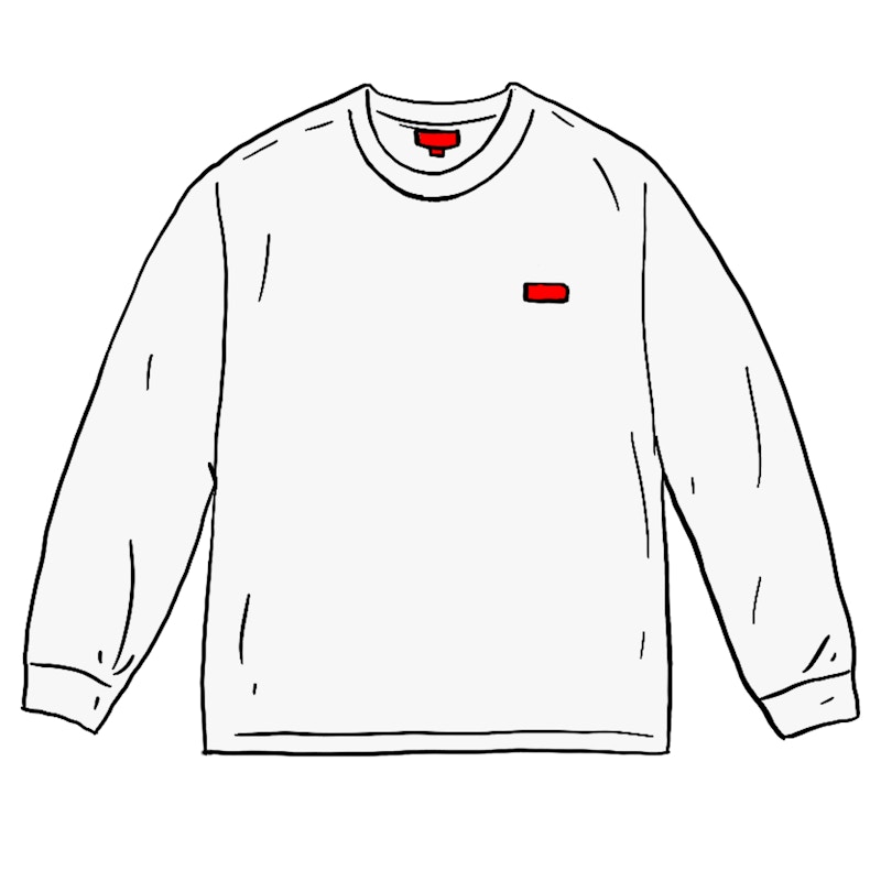 Buy Supreme Camiseta Manga Larga Caja Pequeña (FW20) Blanca