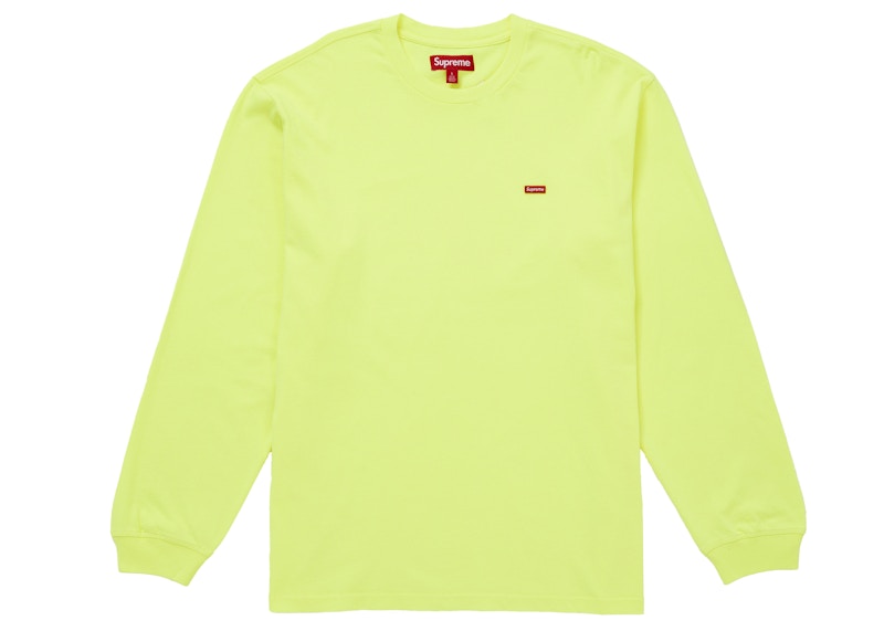 Supreme Small Box L/S Tee (FW25) Fluorescent Yellow