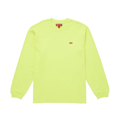 Supreme Small Box L/S Tee (FW25) Fluorescent Yellow