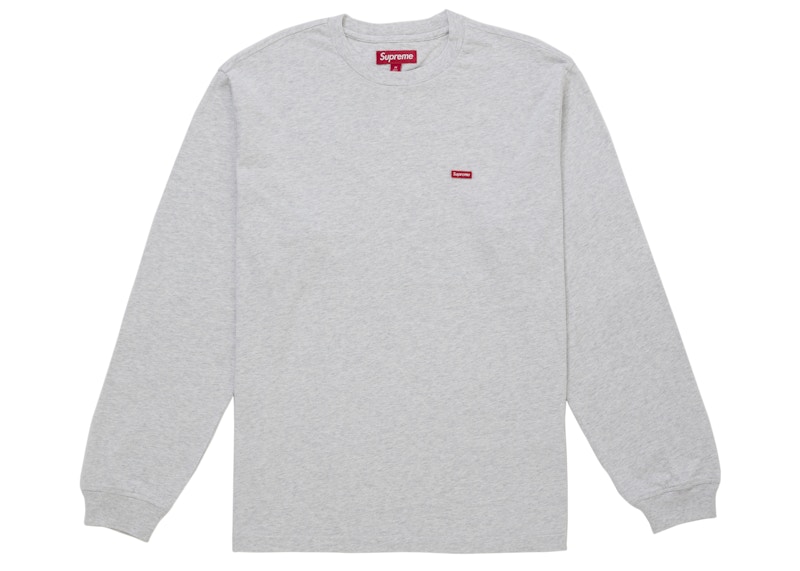 Supreme Small Box L/S Tee (FW25) Heather Grey