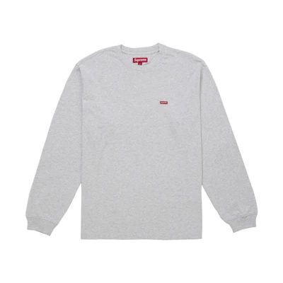 Supreme Small Box L/S Tee (FW25) Heather Grey