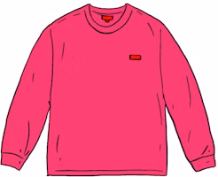 Supreme Small Box L/S Tee (SS21) Fuchsia