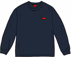Supreme Small Box L/S Tee (SS21) Navy