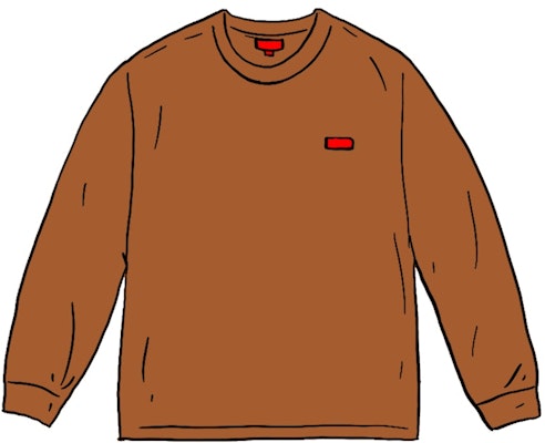 Supreme 小盒長袖T恤 (SS21) 銹紅色 Buy Supreme 小盒長袖T恤 (SS21) 銹紅色
