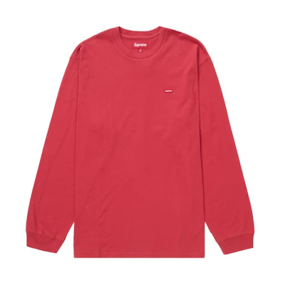 Supreme Small Box L/S Tee (SS24) Washed Red
