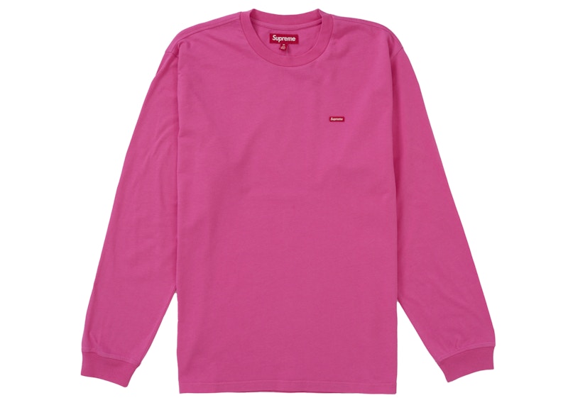 Supreme Small Box L/S Tee (SS25) Pink