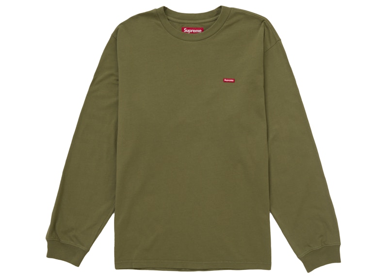Supreme Small Box L/S Tee (SS25) Washed Olive