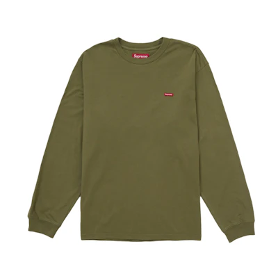 Supreme Small Box L/S Tee (SS25) Washed Olive