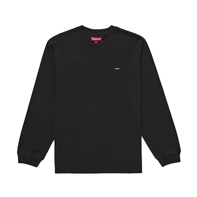 Supreme Small Box L/S Tee (SS26) Black