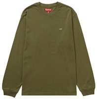 Supreme Small Box L/S Tee Light Olive Supreme Small Box L/S Tee Light Olive