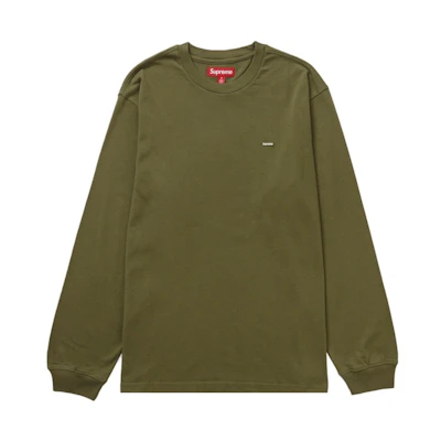 Supreme Small Box L/S Tee Light Olive
