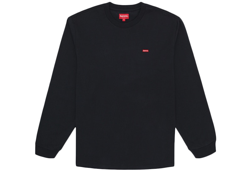 Buy Supreme 小方框长袖T恤 海军蓝色