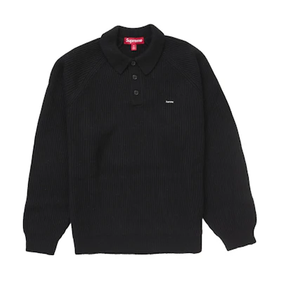 Supreme Small Box Polo Sweater (FW24) Black