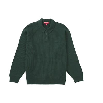 Supreme Small Box Polo Sweater (FW24) Green