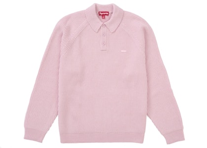 Supreme 小盒标志毛衣 Polo 衫 (FW24) 粉色 Buy Supreme 小盒标志毛衣 Polo 衫 (FW24) 粉色
