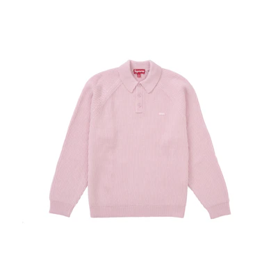 Supreme Small Box Polo Sweater (FW24) Pink
