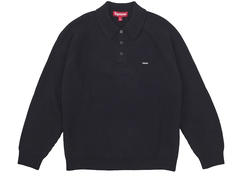 Supreme Small Box Polo Sweater (FW25) Black